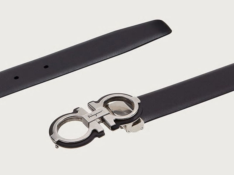 Cinturon ajustable Gancini- Negro - Salvatore Ferragamo | SARTORIAL