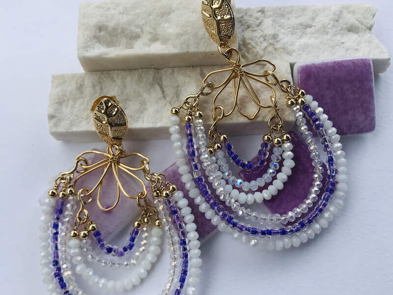 Aretes forma de cascada